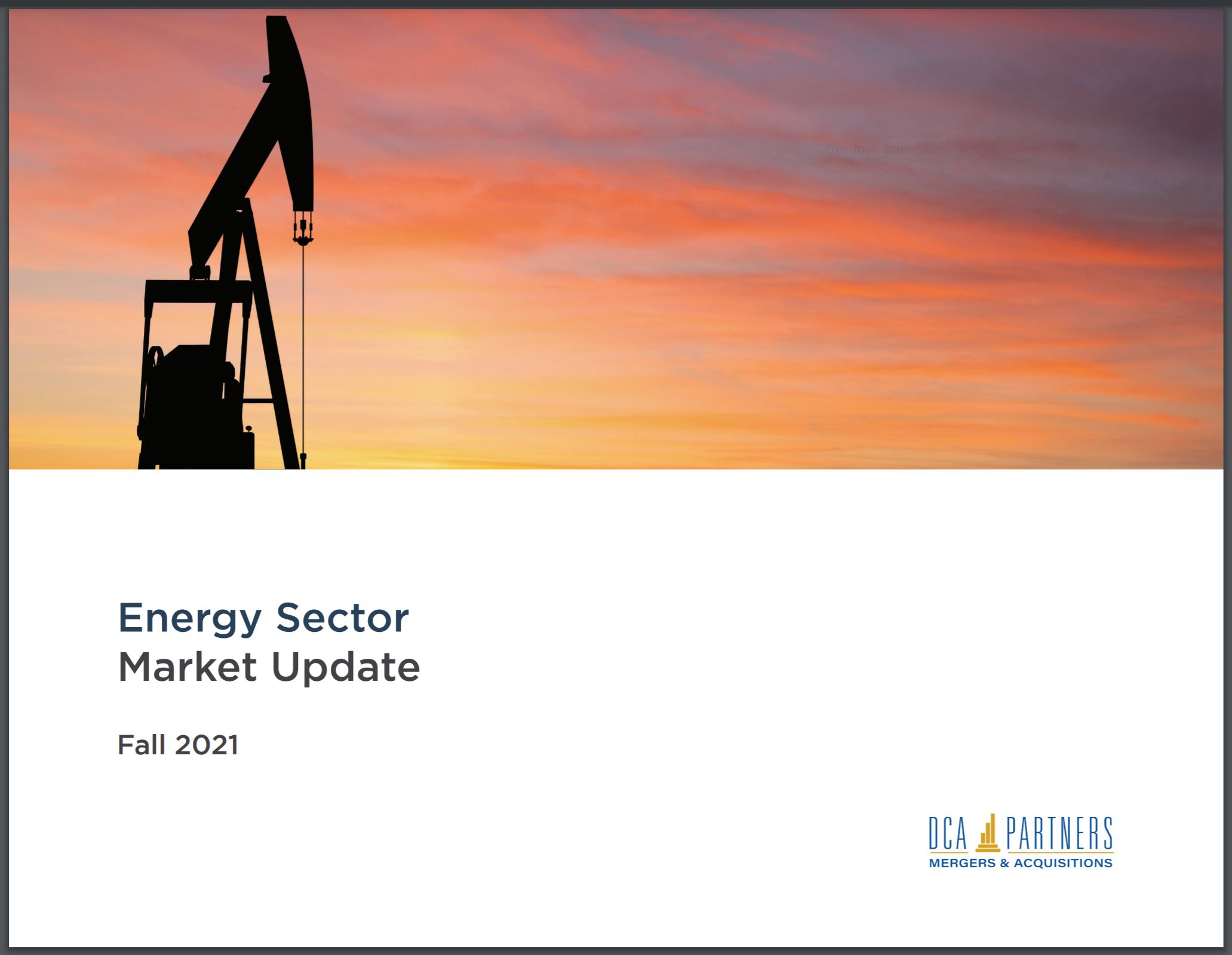 Energy Market Update Fall 2021